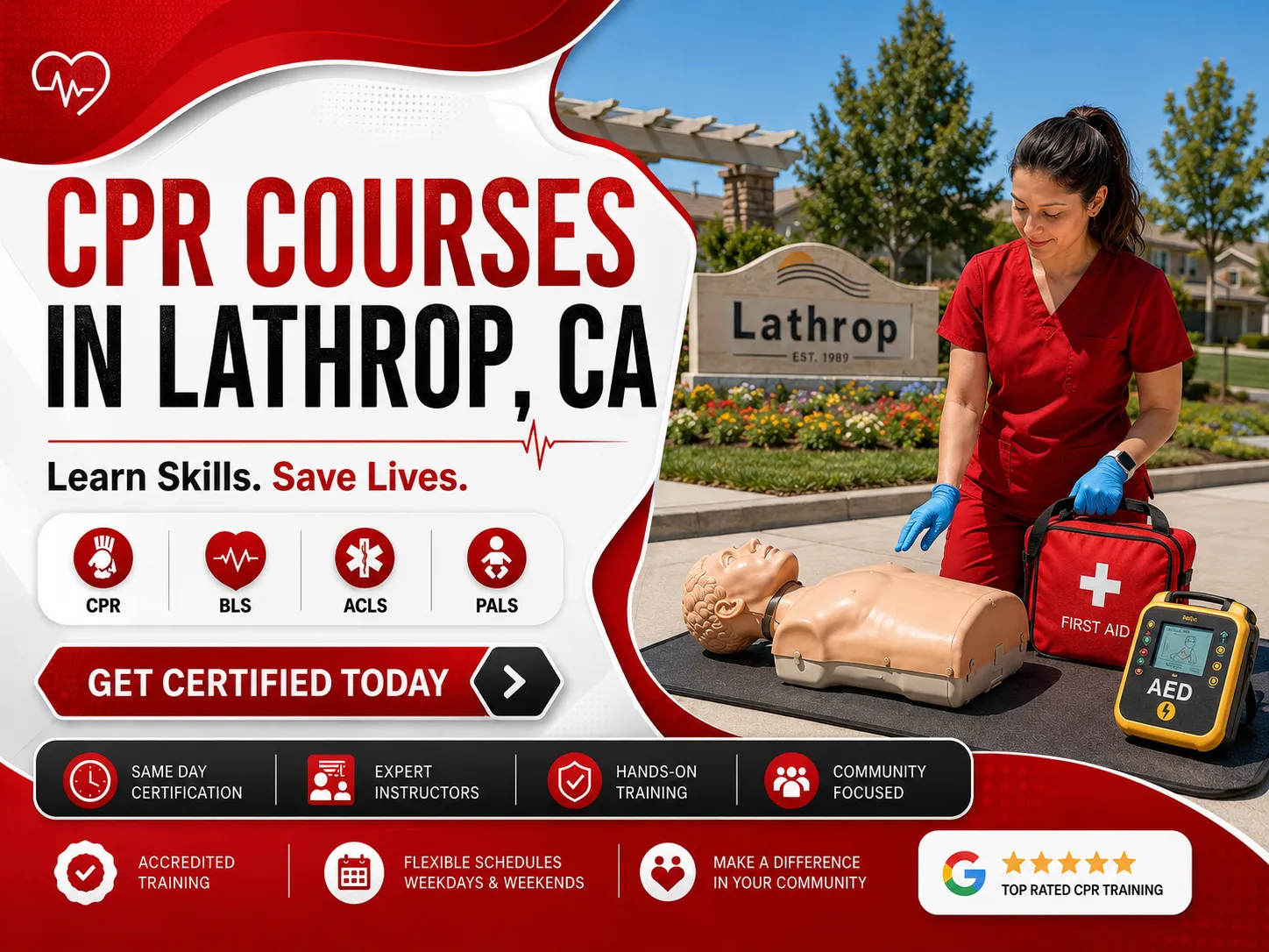 Healthcare provider BLS class in Lathrop, CA – AHA certified