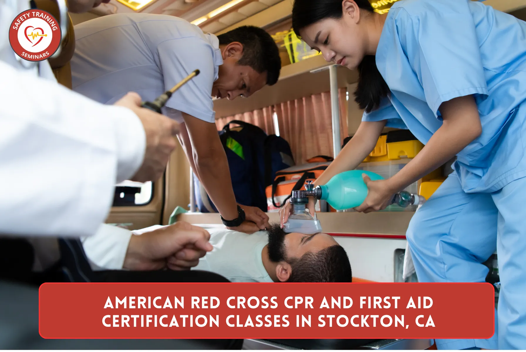 American Red Cross CPR and First Aid Certification Classes in Stockton, CA